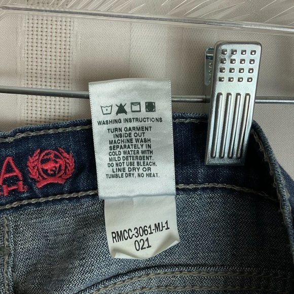 Cinch Womens Jenna Stretch Mid Rise SlimFit Boot Cut Denim Jeans Size 30/9 - Picture 7 of 15